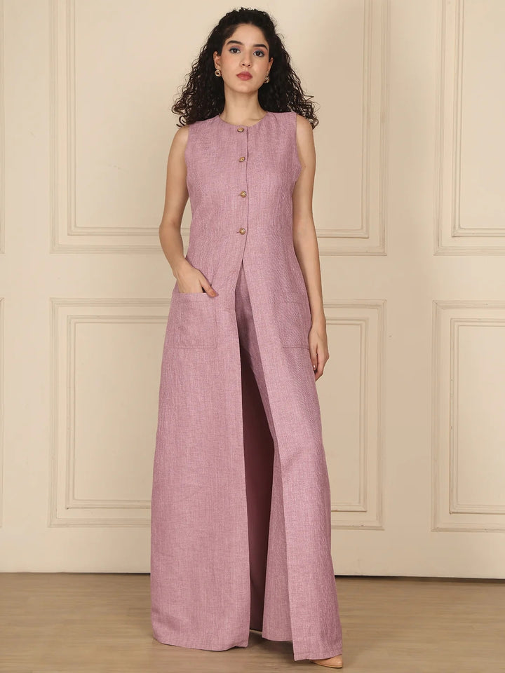 Exude Luxe Linen Set Lilac 