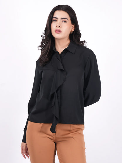 Exude Eclipse Frill Shirt Shirts
