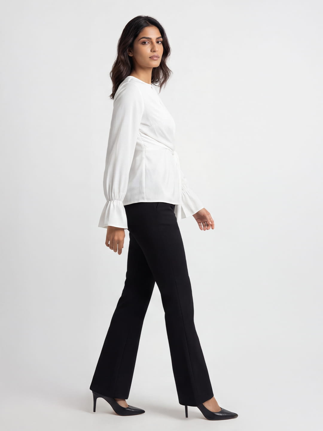 Exude Ivory Knot Grace Top