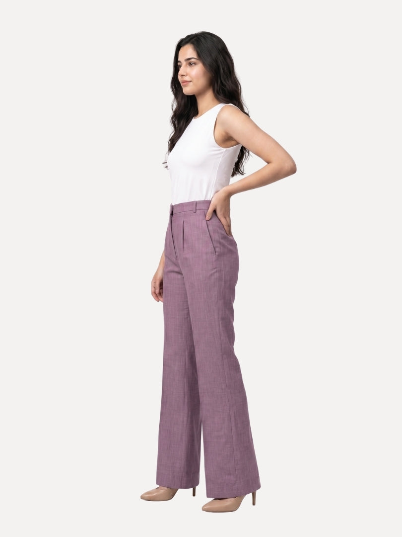Exude Linen Ease Trouser Lilac