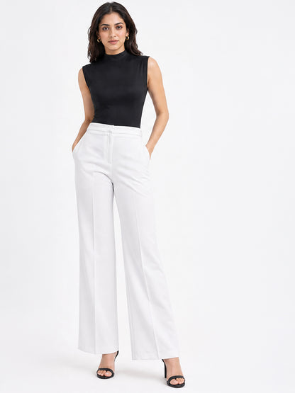 High-Waist Tailored Trousers