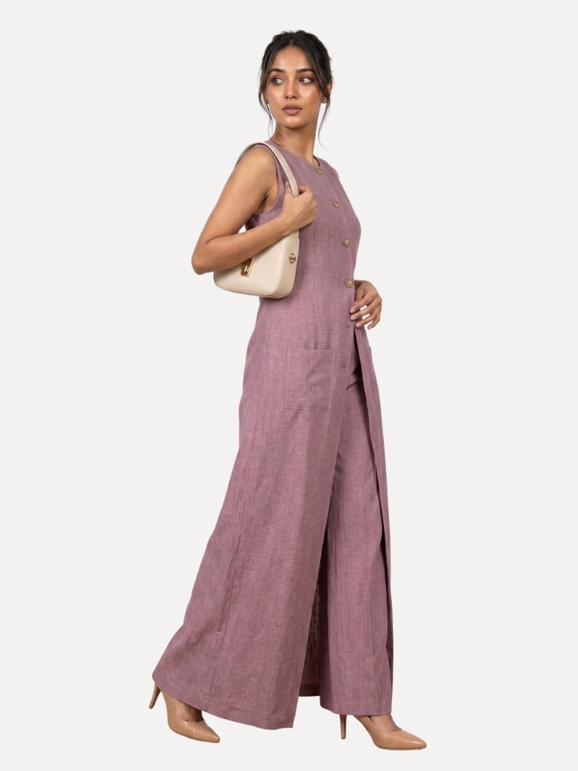 Exude Luxe Linen Set Lilac