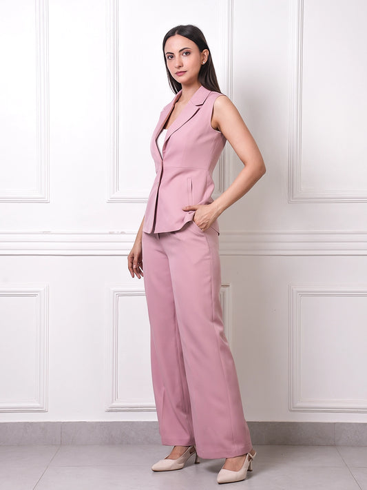 Exude Celeste Sleeveless Blazer Co-ord Set