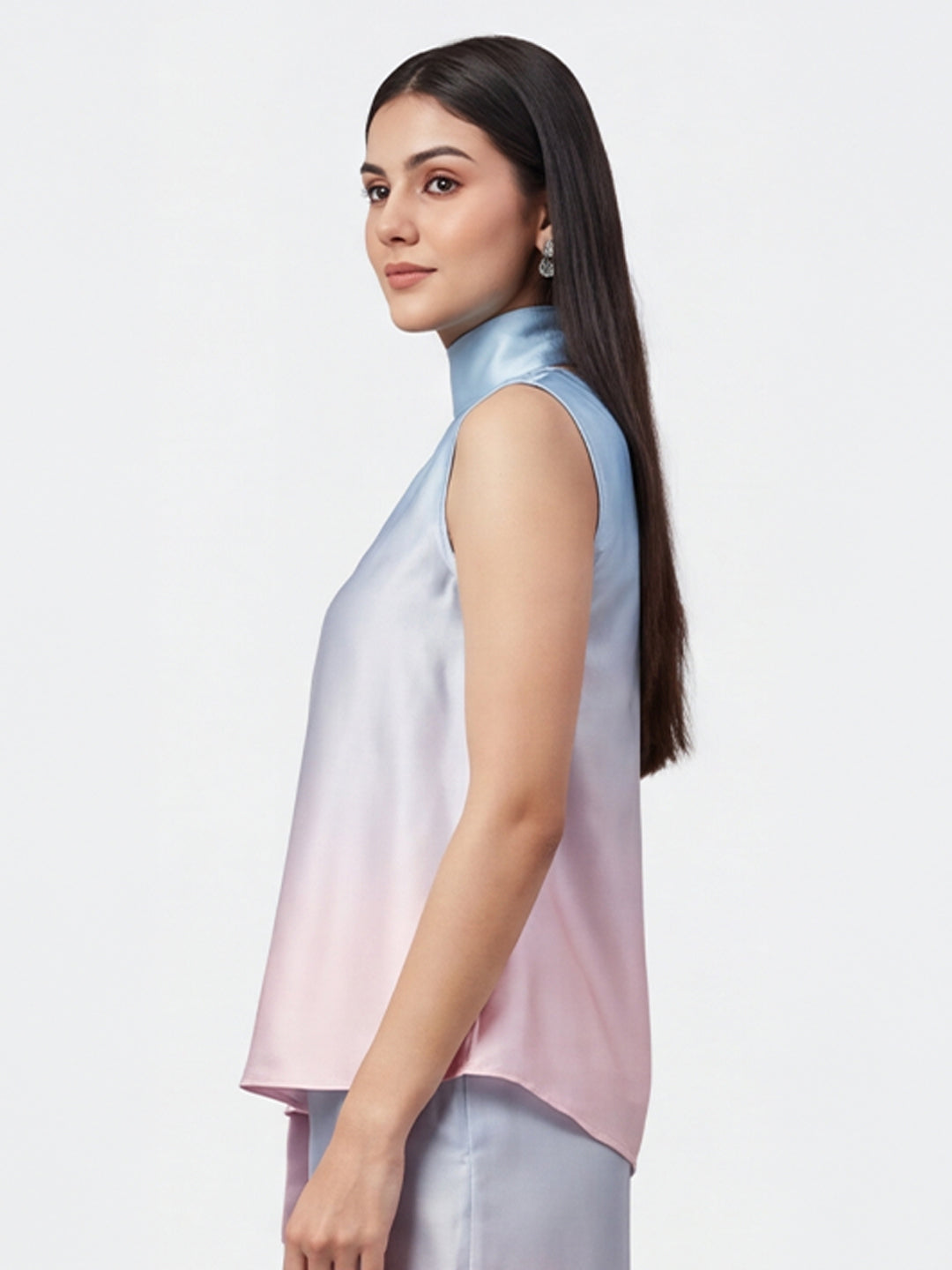 Exude Blush Mist Scarf Top