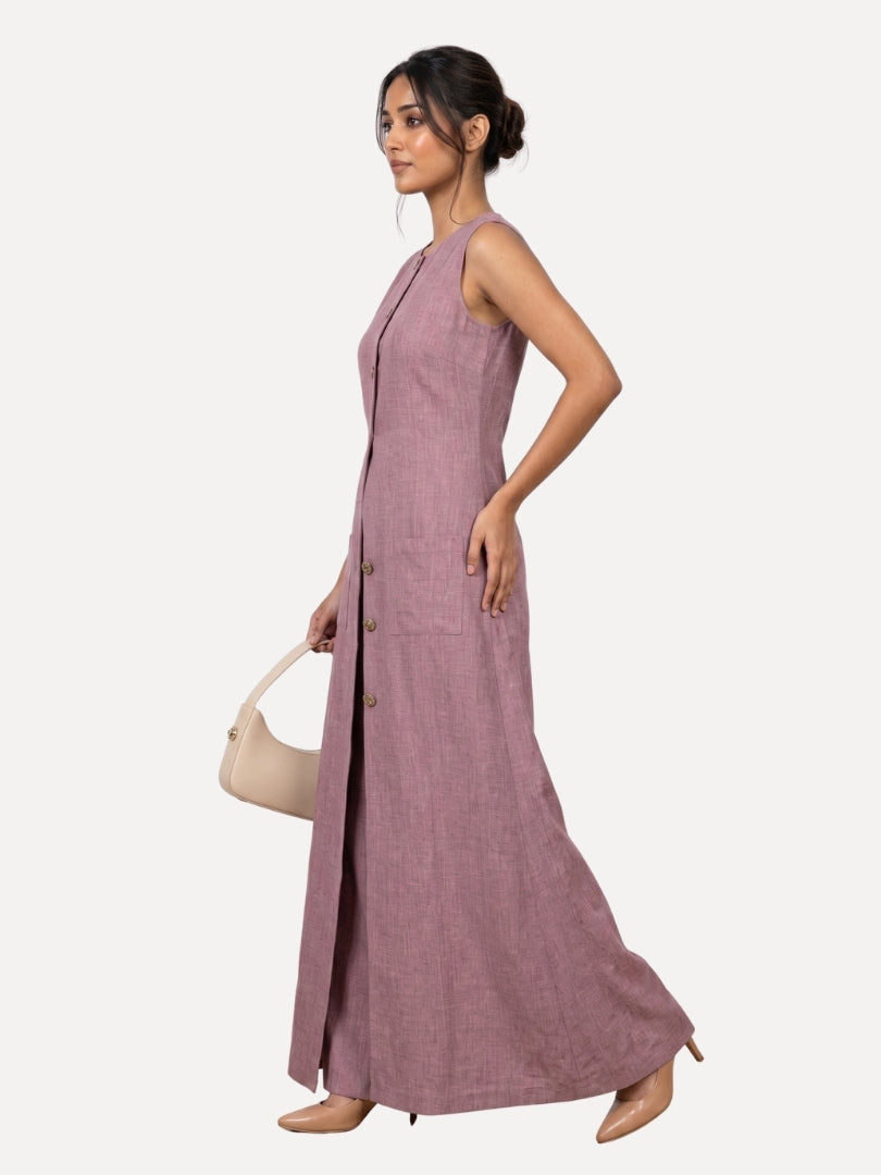 Exude Luxe Linen Set Lilac