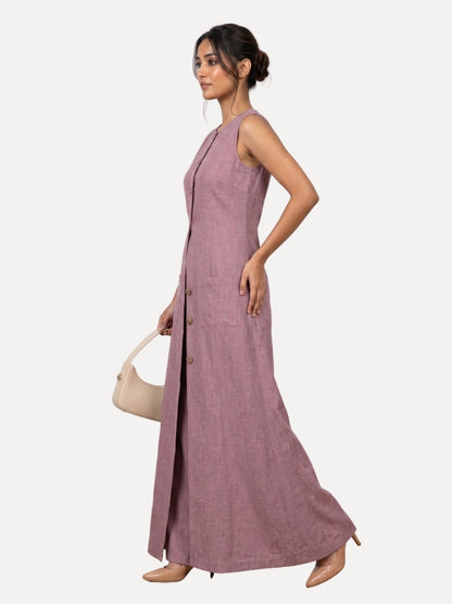 Exude Luxe Linen Set Lilac
