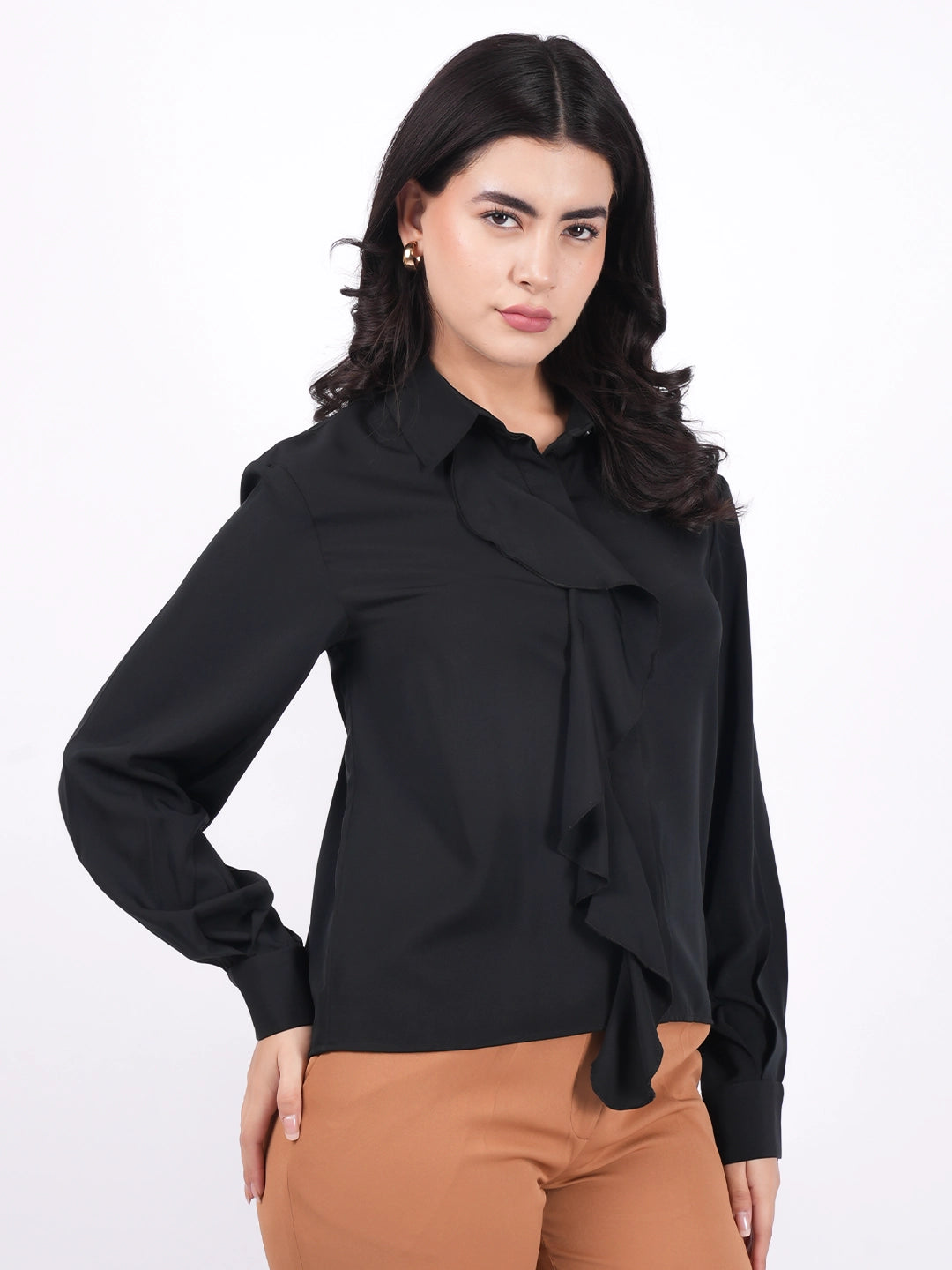 Exude Eclipse Frill Shirt Shirts