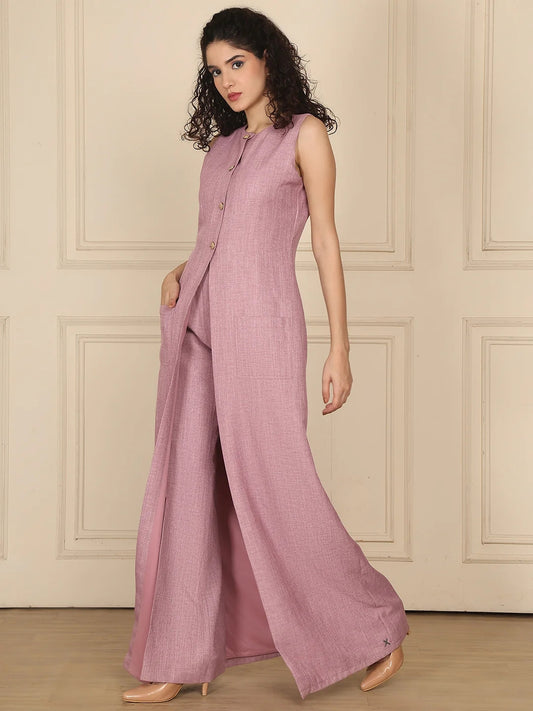 Exude Luxe Linen Set Lilac