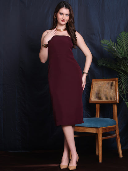Exude Cosmic Couture 2 Piece Dress Set, Midi Dress With Shrug Blazer