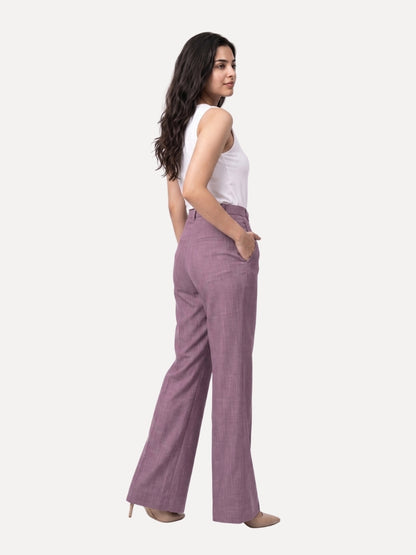 Exude Linen Ease Trouser Lilac