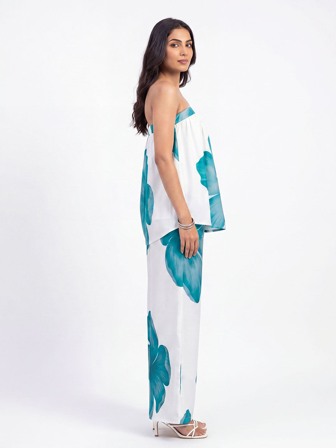 Exude Azure Bloom Co-Ord Set