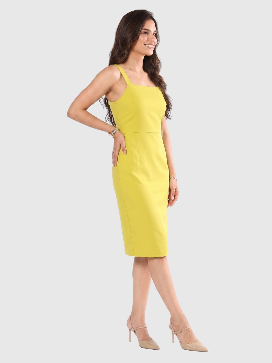 Exude Golden Aura Dress