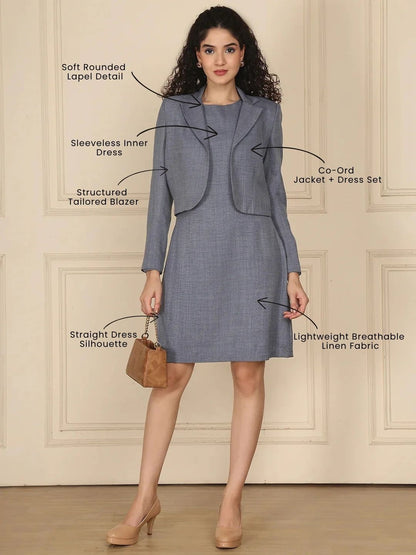 Exude Linen Poise Dress
