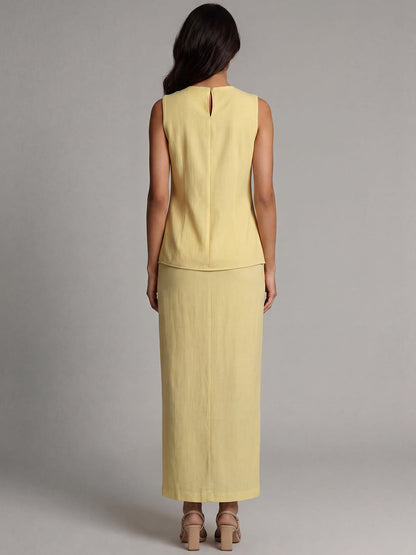 Exude Sunset Sorbet Asymmetric Co-ord Set