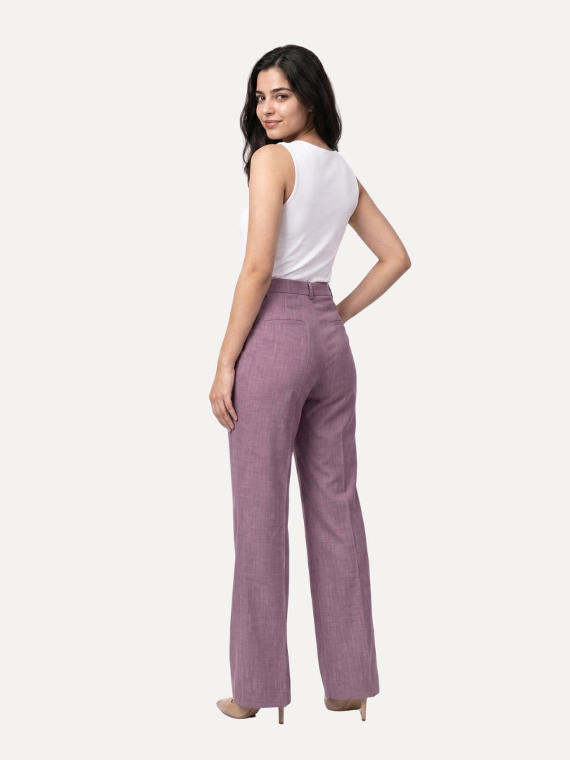 Exude Linen Ease Trouser Lilac