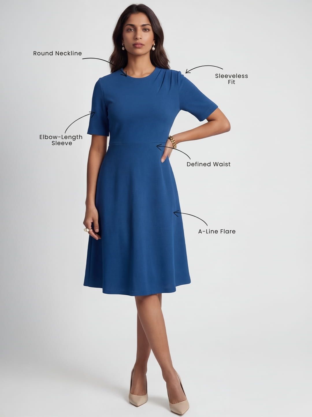 Exude Elara Structured Dress