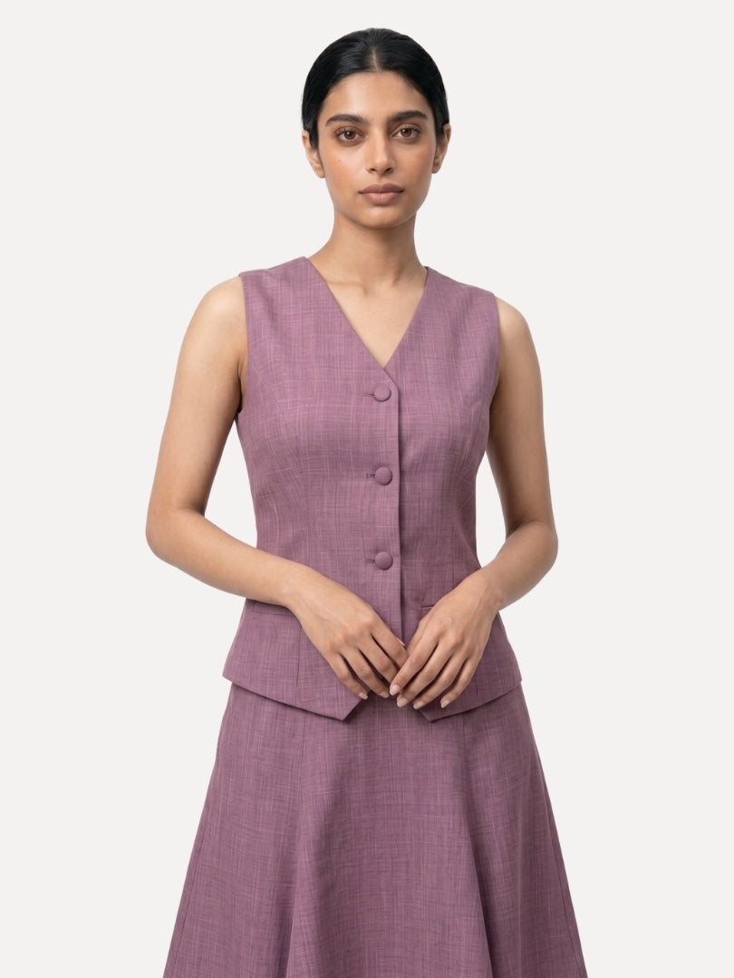 Exude Linen Grace Set Lilac