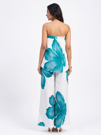 Exude Azure Bloom Co-Ord Set