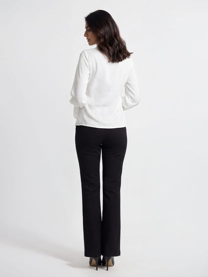 Exude Ivory Knot Grace Top