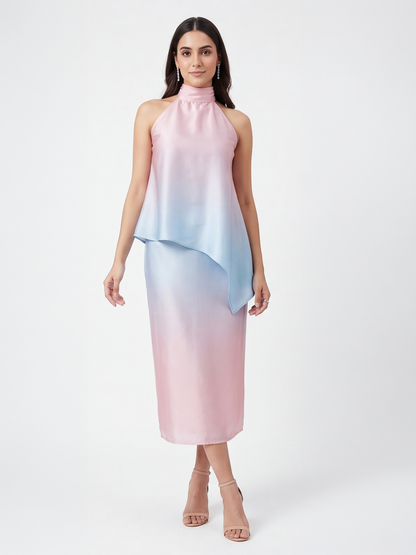 Exude Blush Ombre Halter Top