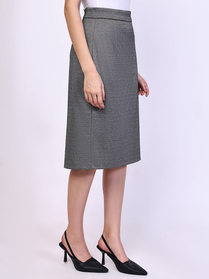 Exude Humility Pencil Skirt Black-White Skirt