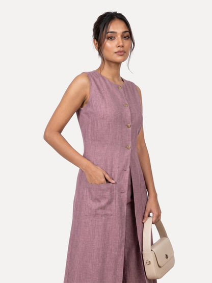 Exude Luxe Linen Set Lilac