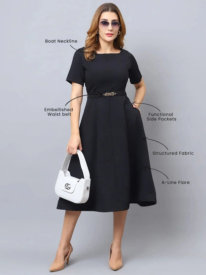 Exude Noir Grace Dress