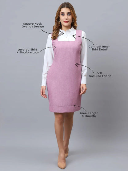 Exude The Twinset Illusion Dress Lilac