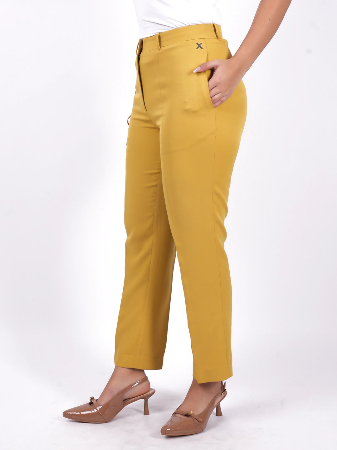Exude Tapered Straight Pants Trousers