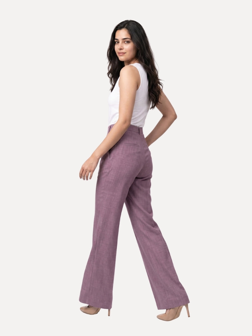 Exude Linen Ease Trouser Lilac
