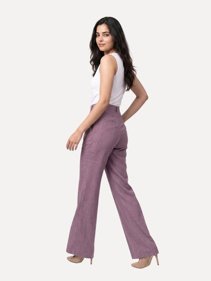 Exude Linen Ease Trouser Lilac
