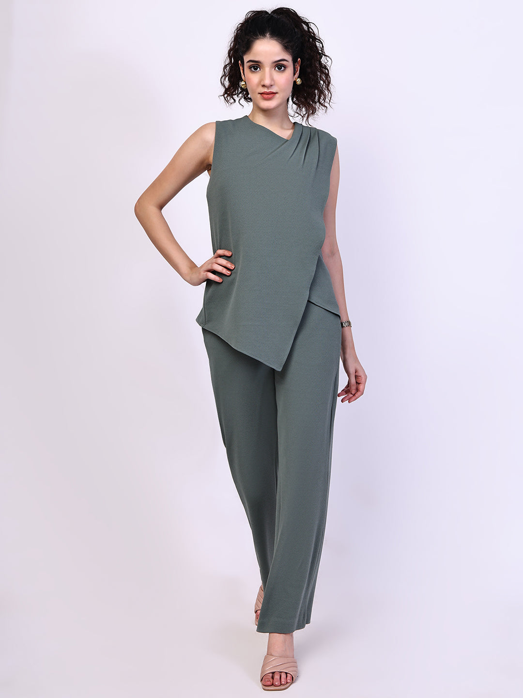 Exude Unbreakable Rivera Overlay Co-ord Set (Pista Green)