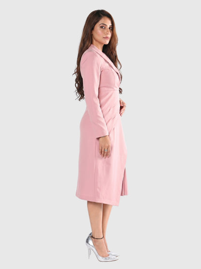 Exude Blush Aura Wrap Midi Dress