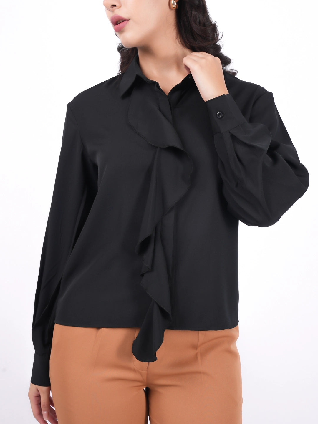 Exude Eclipse Frill Shirt Shirts