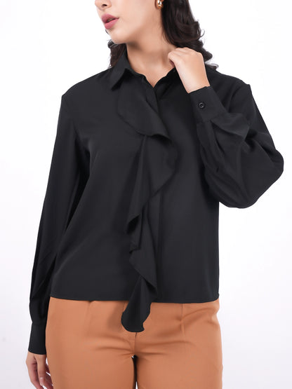 Exude Eclipse Frill Shirt Shirts