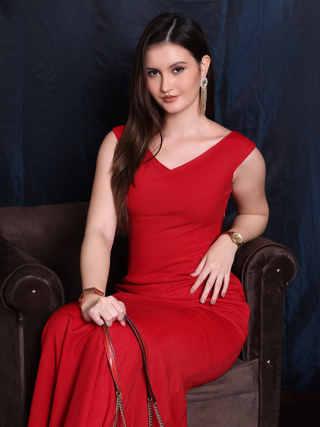 Exude Midnight Majesty Off Shoulder Classic Gown