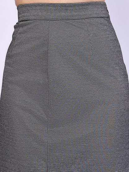 Exude Humility Pencil Skirt Black-White Skirt