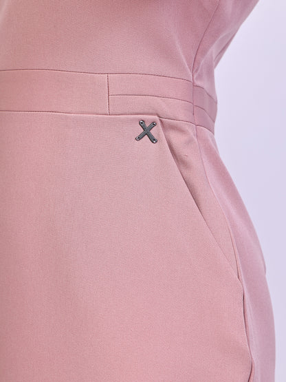 Exude Composure Sheath Dress (Dusky Pink)