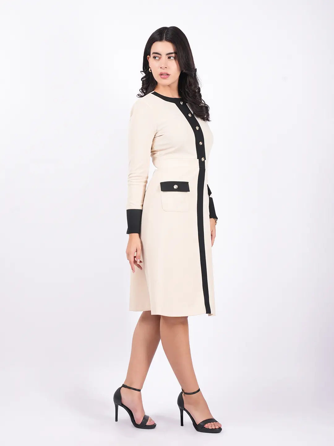 Exude Uptown Icon Panel Dress Dresses