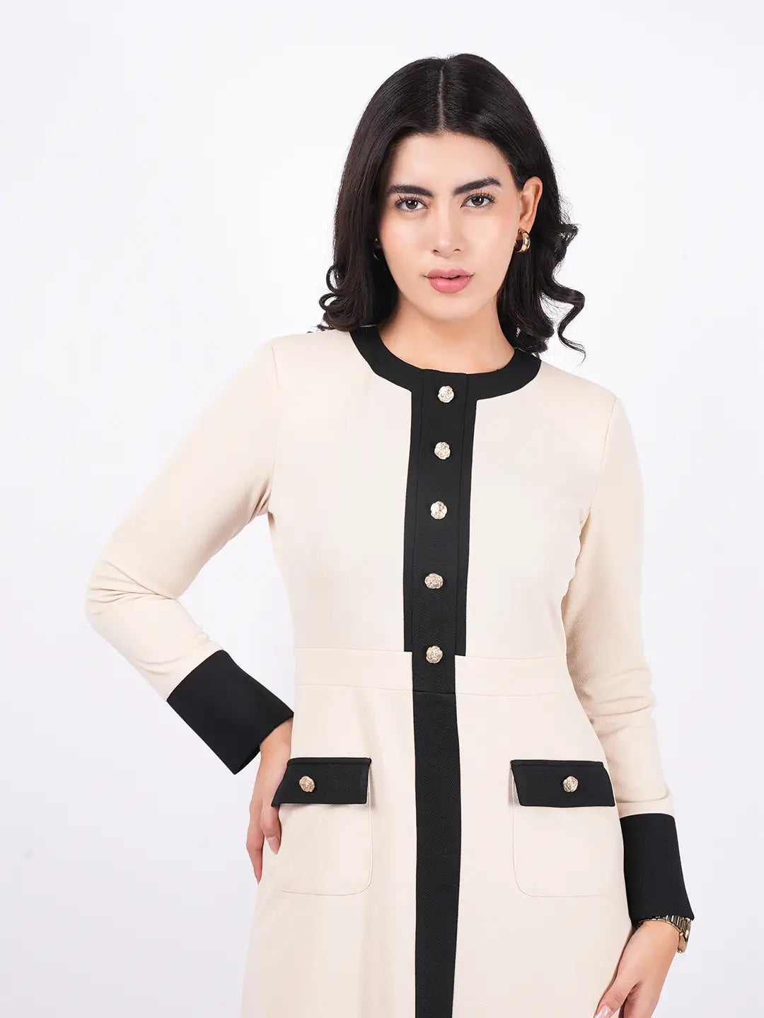 Exude Uptown Icon Panel Dress Dresses