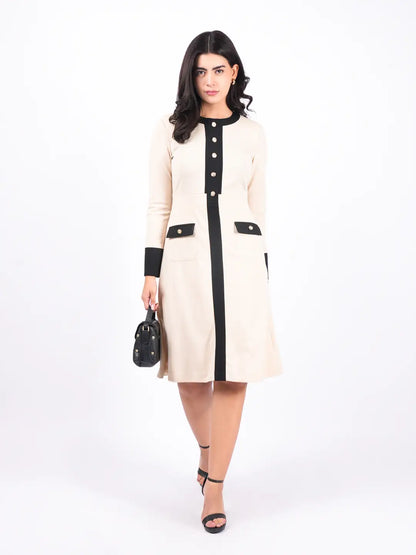 Exude Uptown Icon Panel Dress Dresses