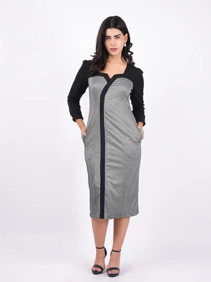 Exude Urban Edge Panel Dress Dresses
