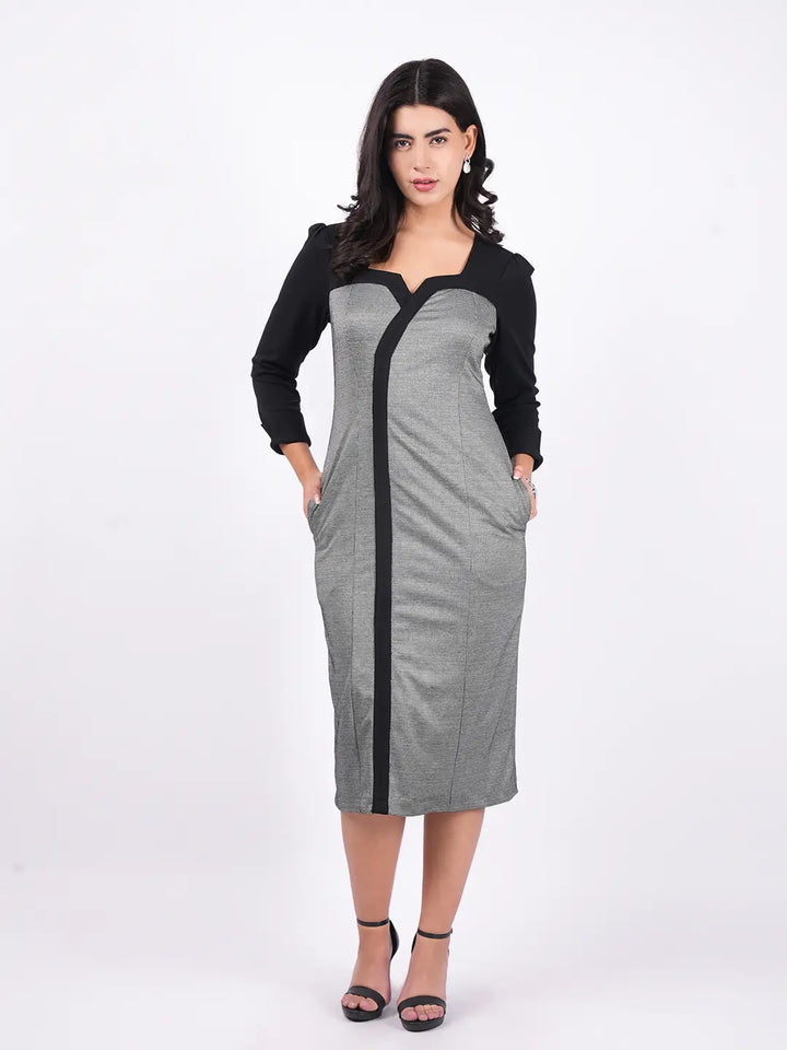 Exude Urban Edge Panel Dress Dresses