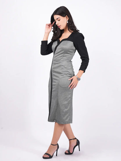 Exude Urban Edge Panel Dress Dresses