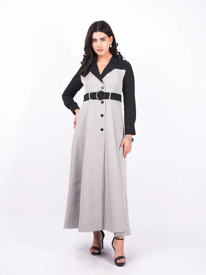 Exude Runway Trench Dress Dresses