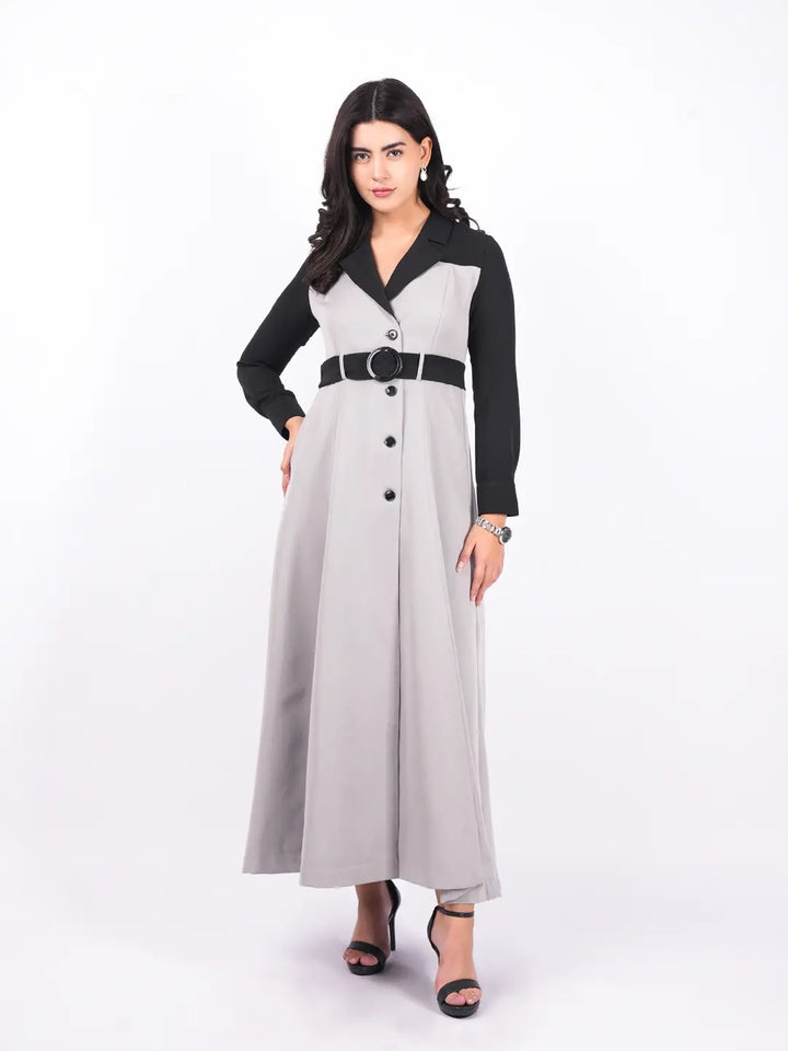 Exude Runway Trench Dress Dresses