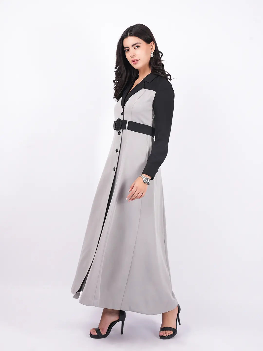 Exude Runway Trench Dress Dresses