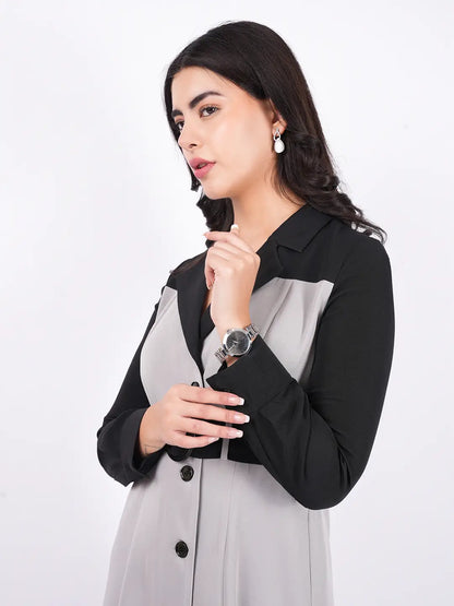 Exude Runway Trench Dress Dresses