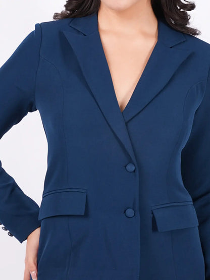 Exude Classic Navy Blazer Dress Dresses