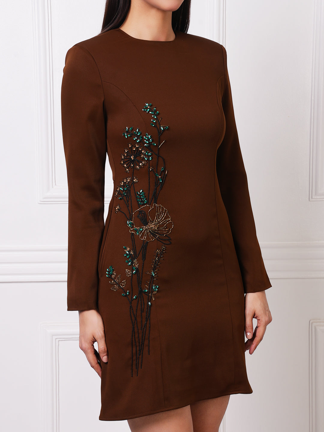 Exude Celeste Embellished Mini Dress